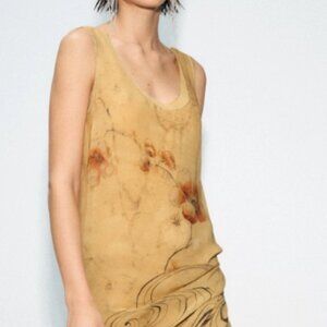 Zara collection floral print dress